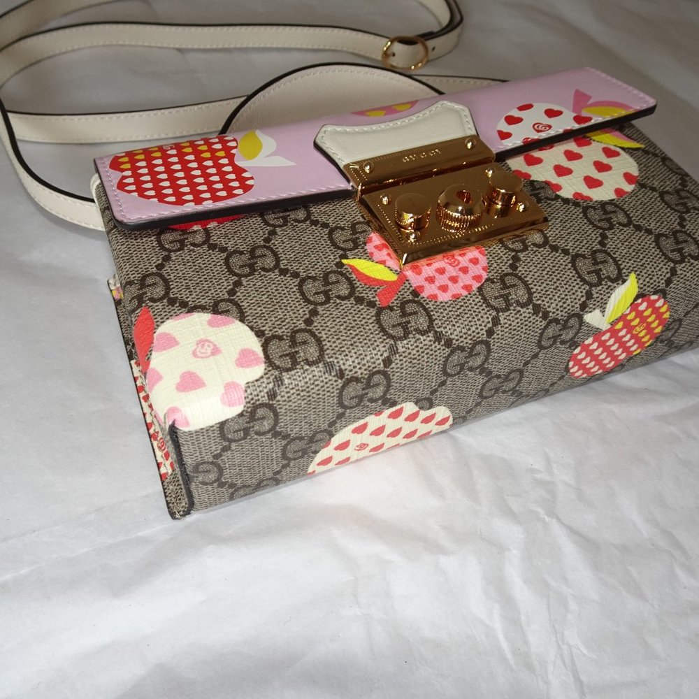 Gucci Les Pommes Padlock Mini Bag Apple 652683 - Picture 7 of 14